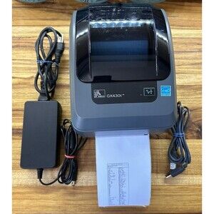 ZEBRA GX430t THERMAL LABEL PRINTER GX430t USB Parallel  with Auto Cutter 300dpi
